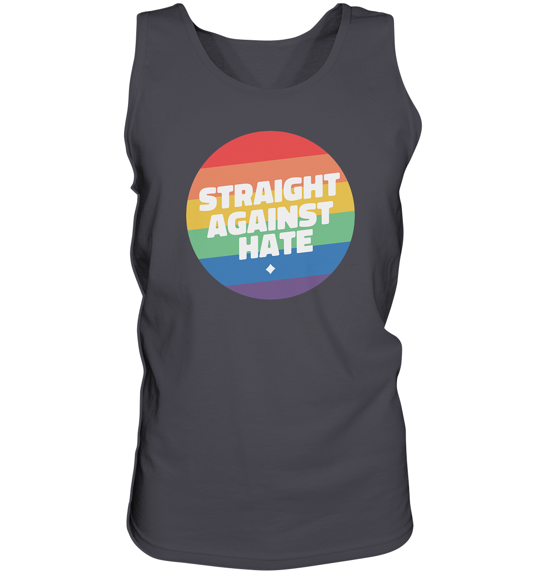 Straight Against Hate Badge “Männer” Tank-Top