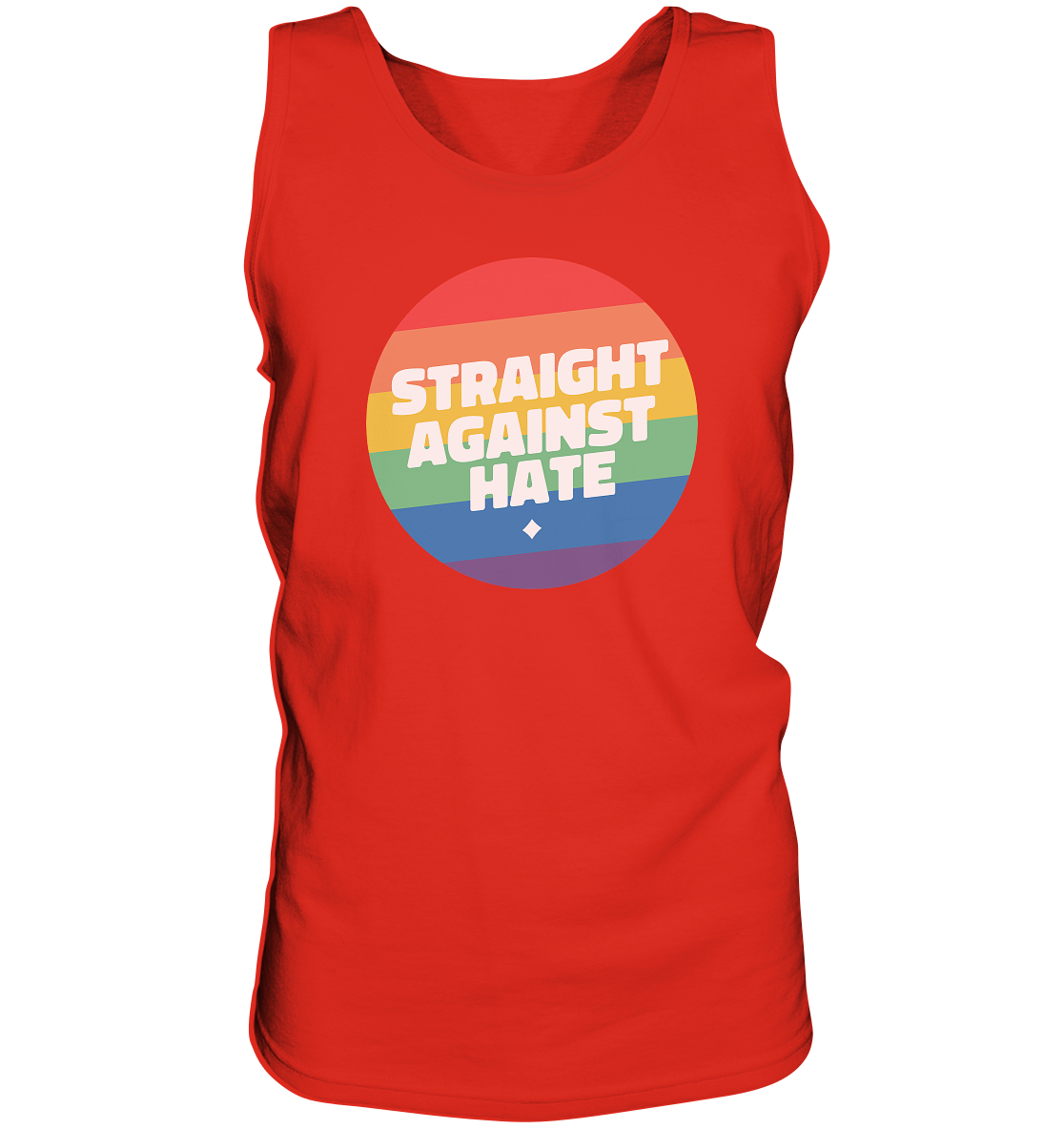 Straight Against Hate Badge “Männer” Tank-Top