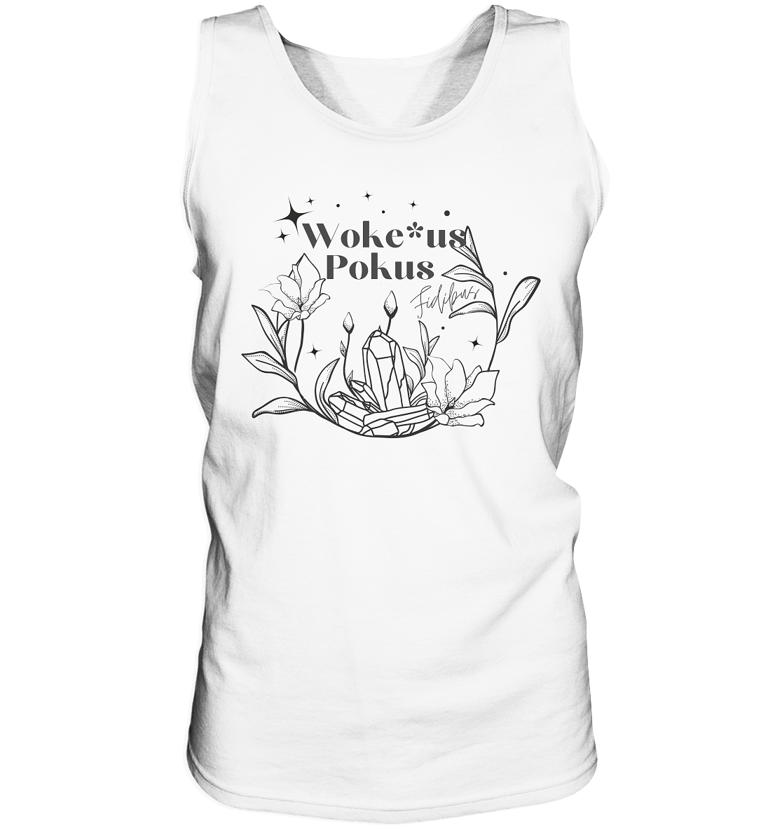 Woke*us Pokus (schwarze Schrift) - Tank-Top