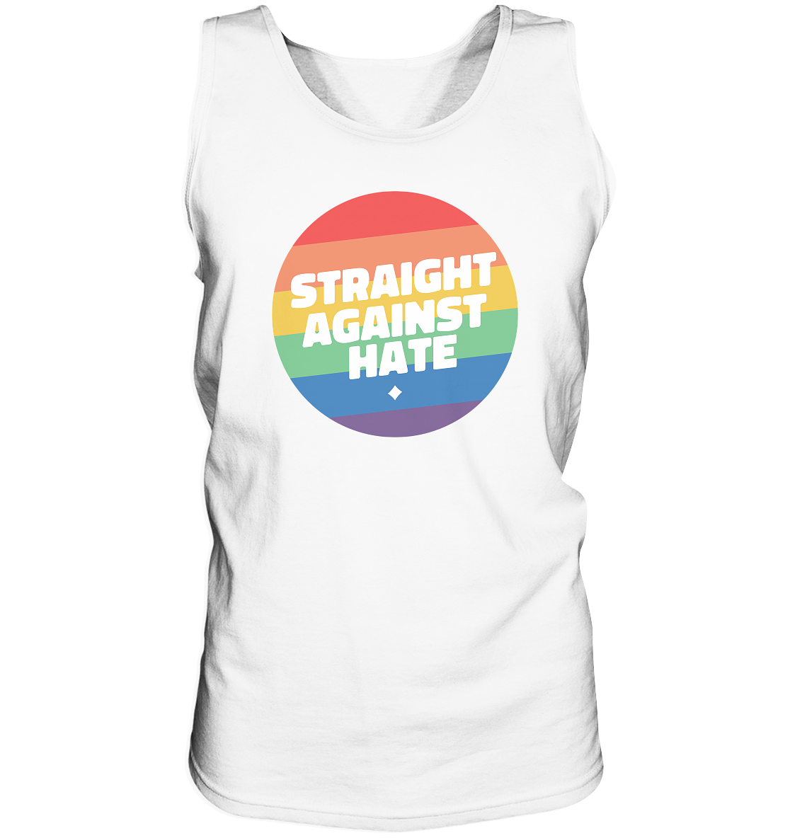 Straight Against Hate Badge “Männer” Tank-Top