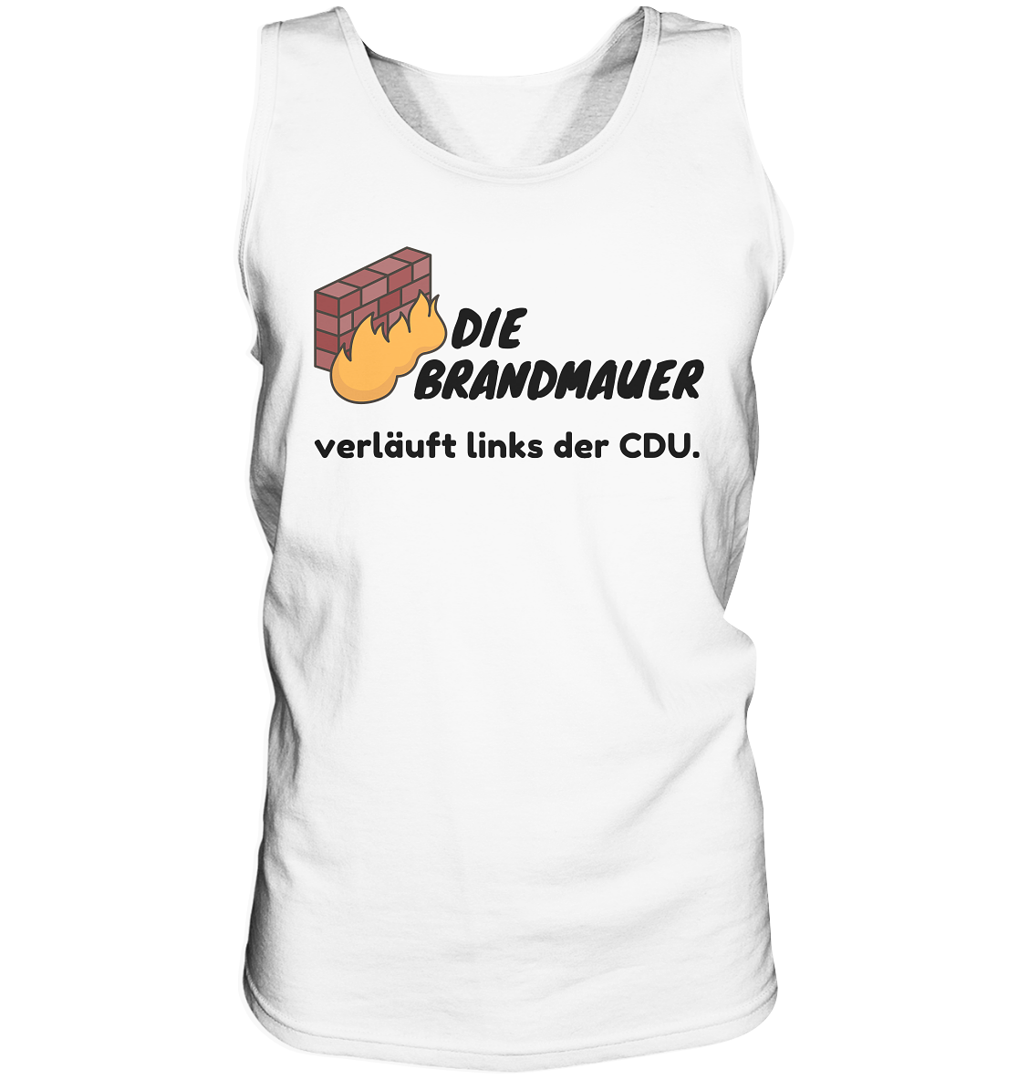 Brandmauer (schwarze Schrift) “Männer” Tank-Top