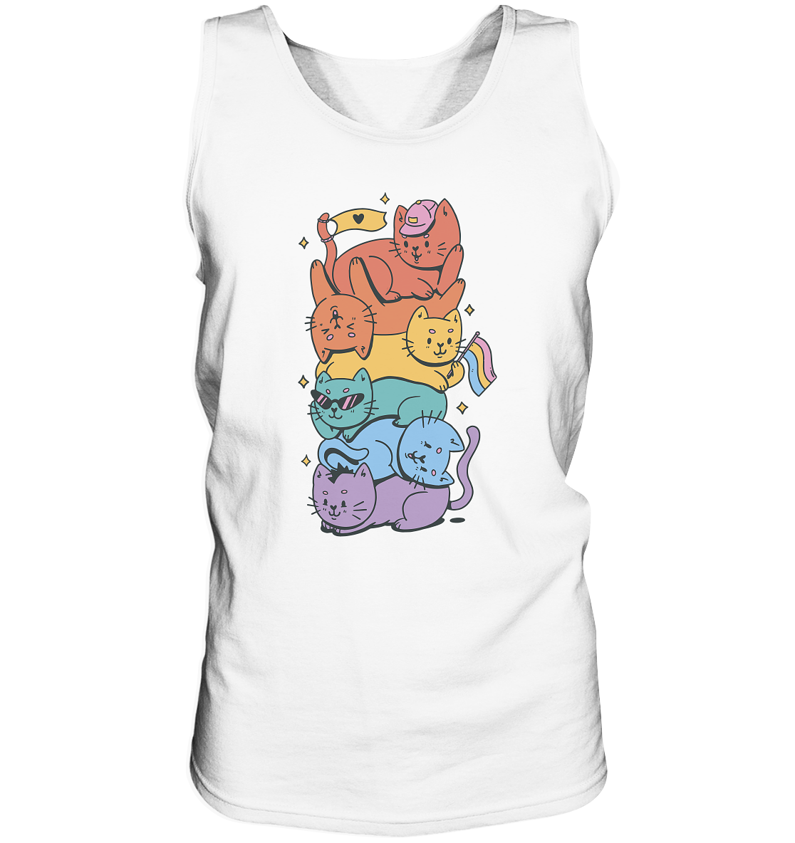 LGBTQ+ Katzen “Männer” Tank-Top