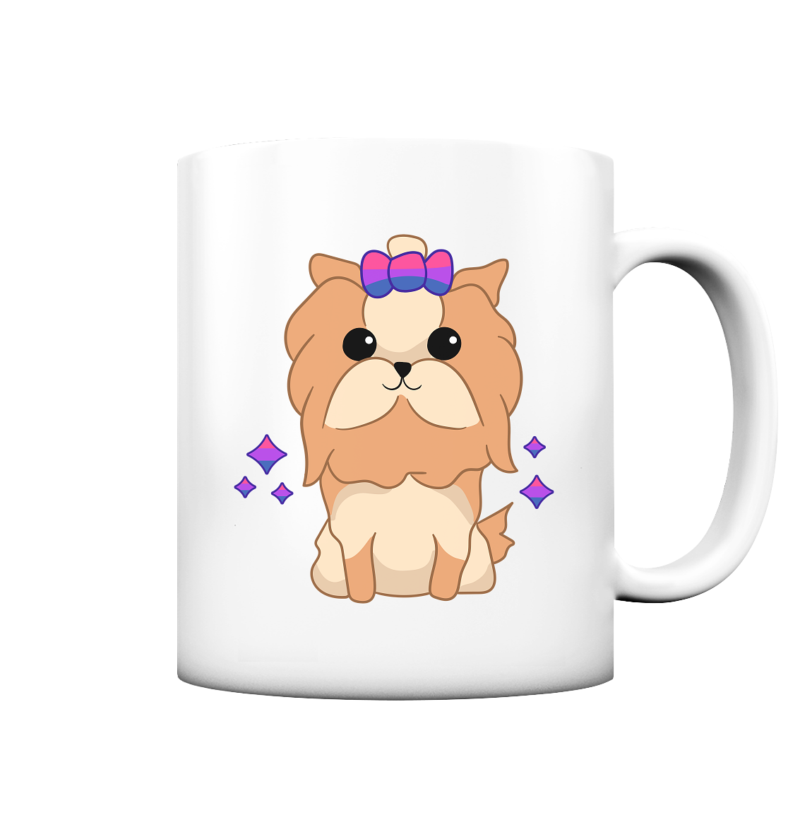 Cute Bisexual Dog Tasse (matt)