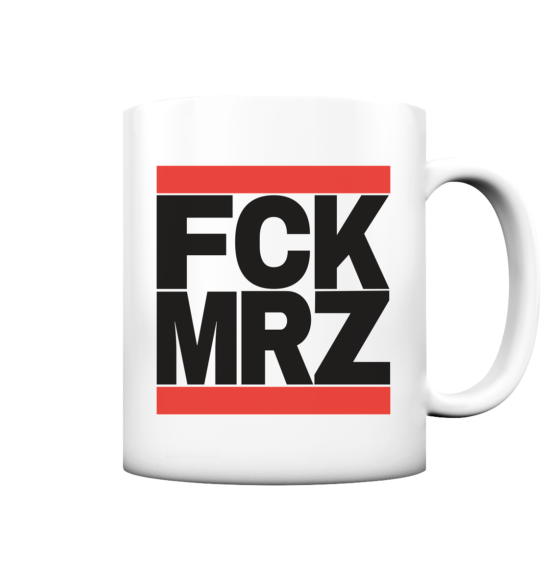 FCK MRZ (schwarze Schrift) - Tasse matt