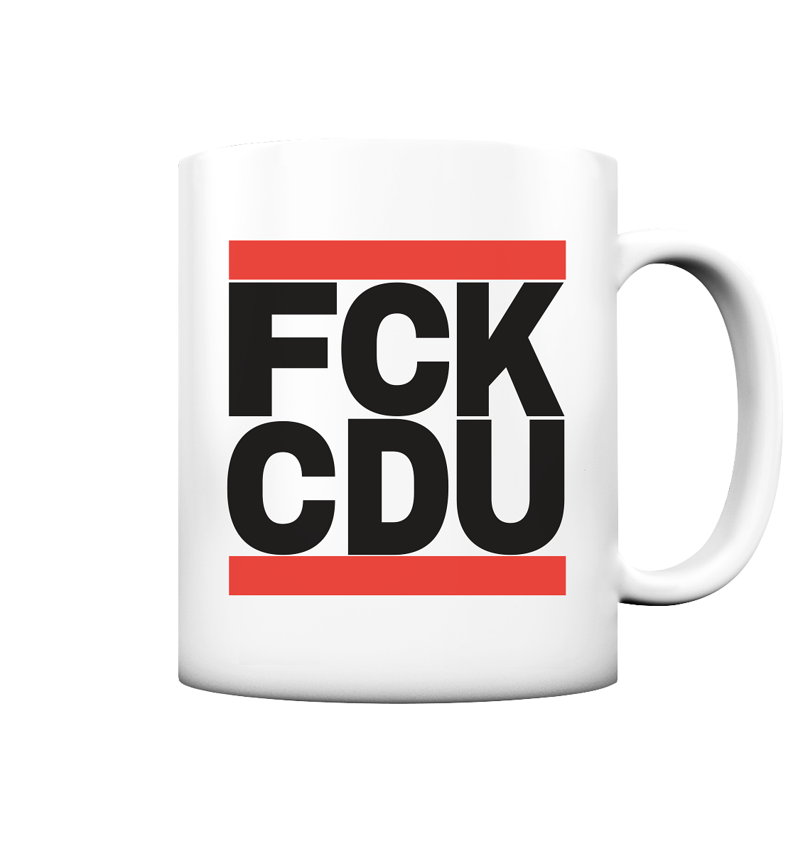 FCK CDU (schwarze Schrift) - Tasse matt