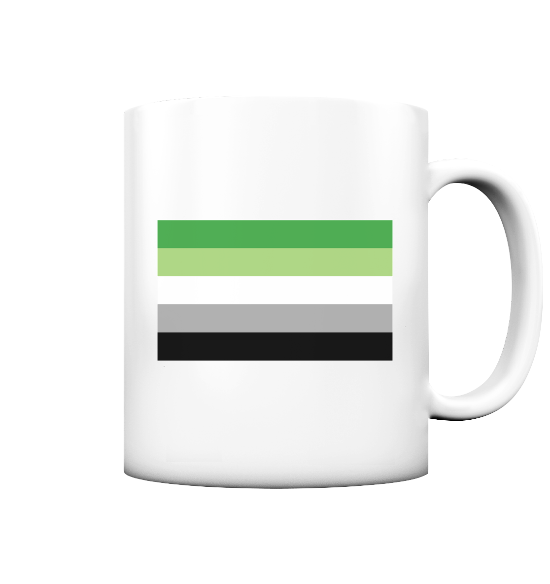 Aromantic Pride Flag Tasse (matt)