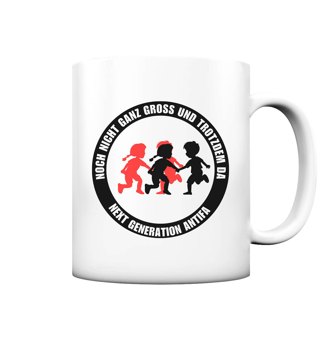 Noch nicht ganz gross und trotzdem da: Next Generation Antifa - Tasse matt