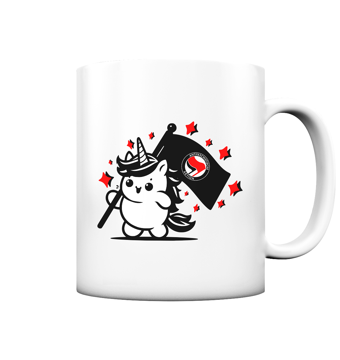 Einhorn Antifa Tasse (matt)