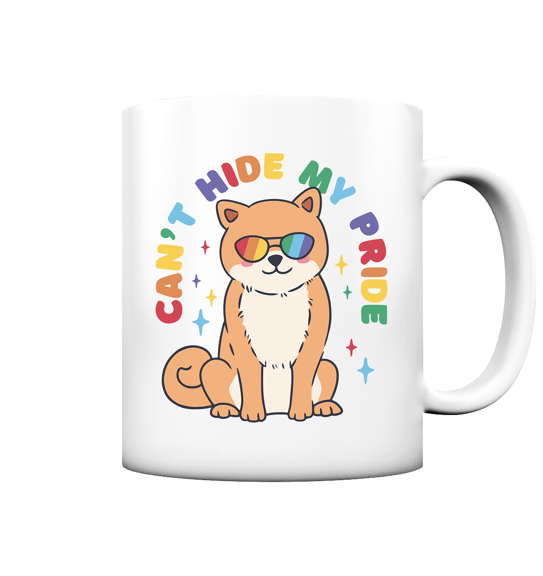 Can't Hide my Pride Doggo Tasse (matt)