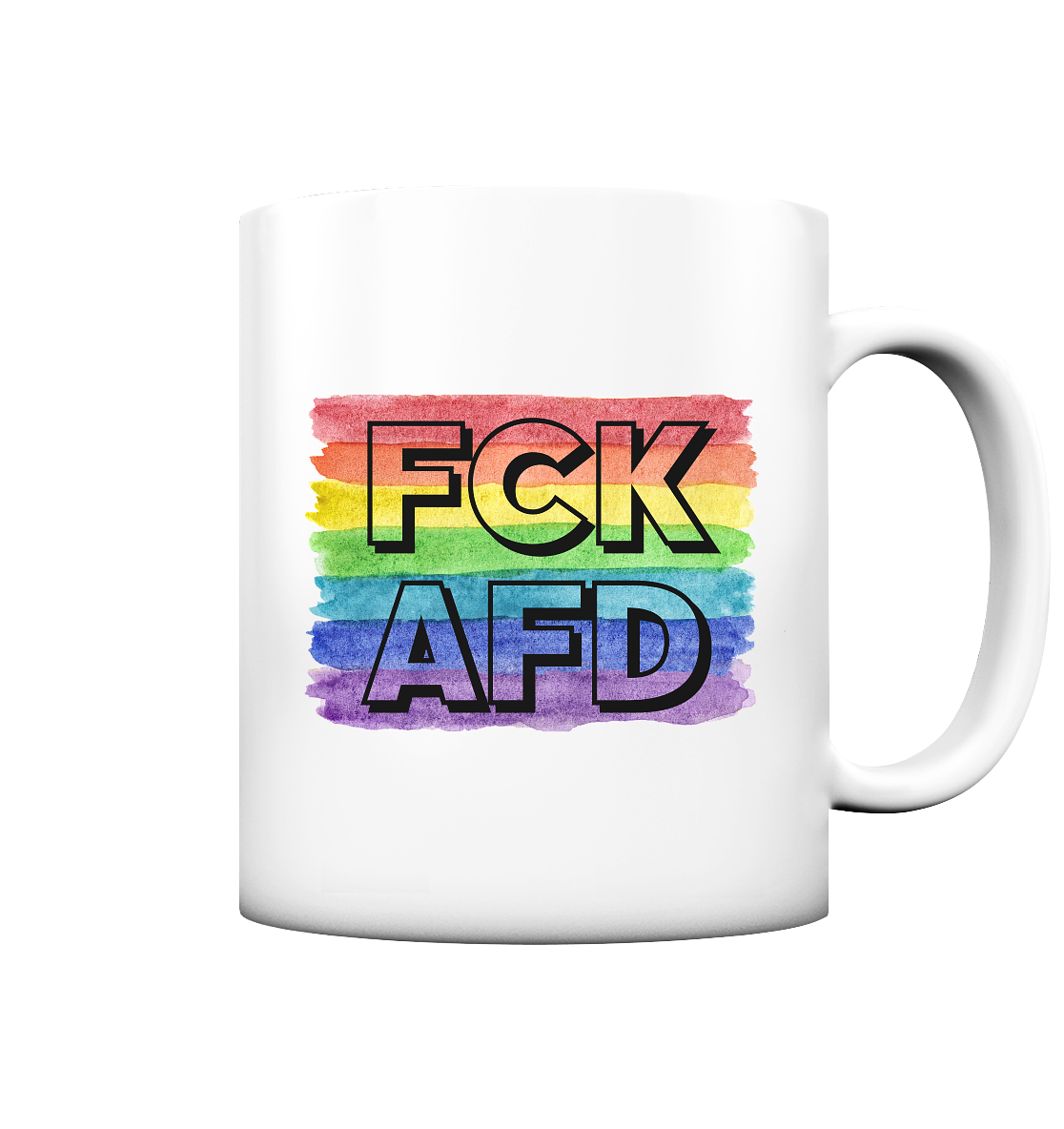 FCK AFD "Rainbow Resistance Edition" - Tasse matt