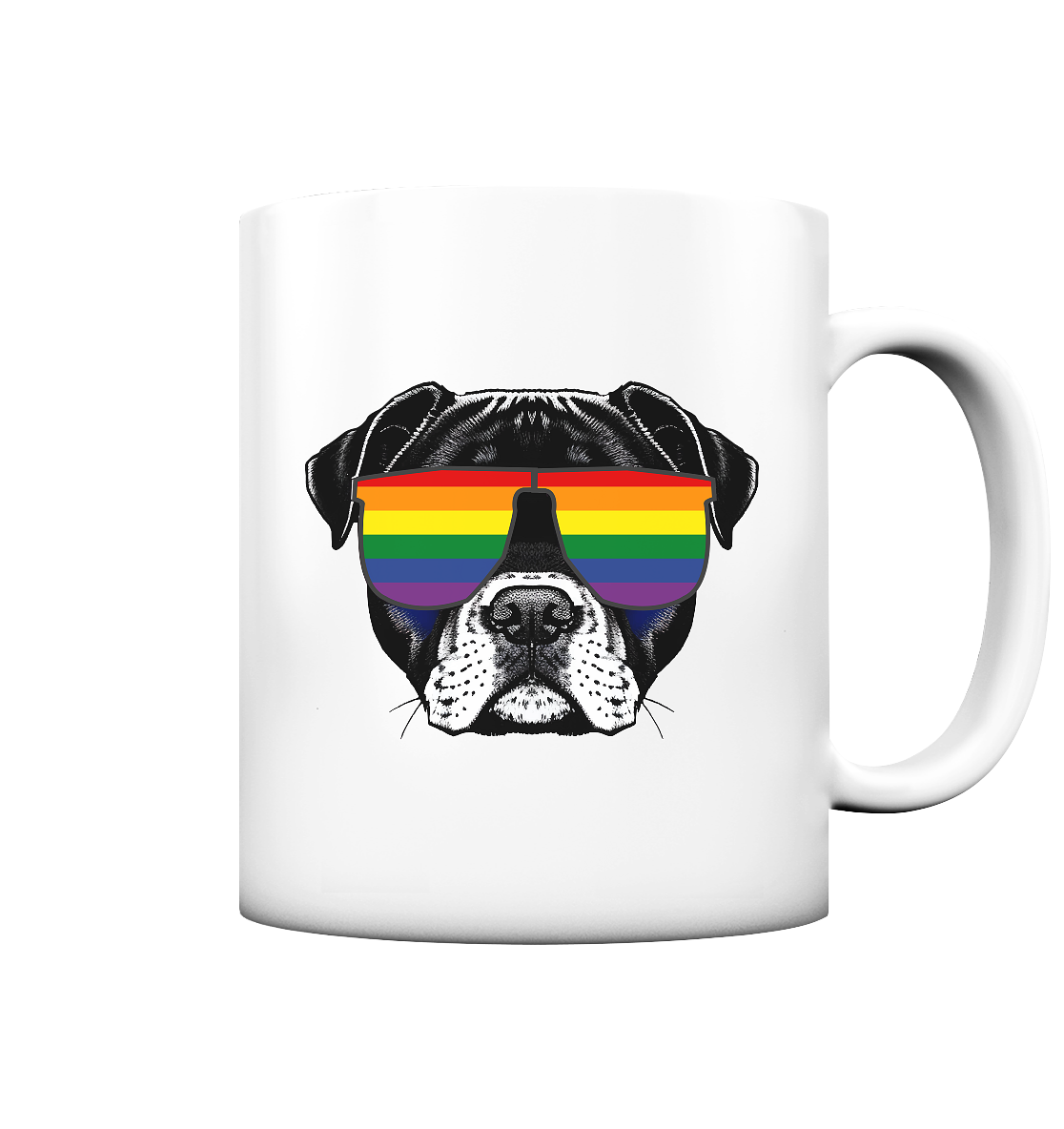 Regenbogen Doggo - Tasse matt