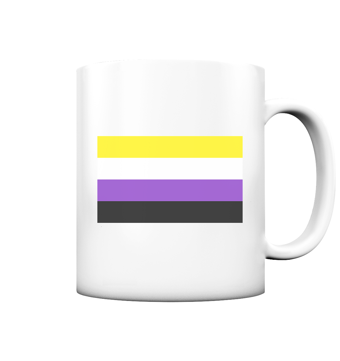 Nonbinary Pride Flag Tasse (matt)