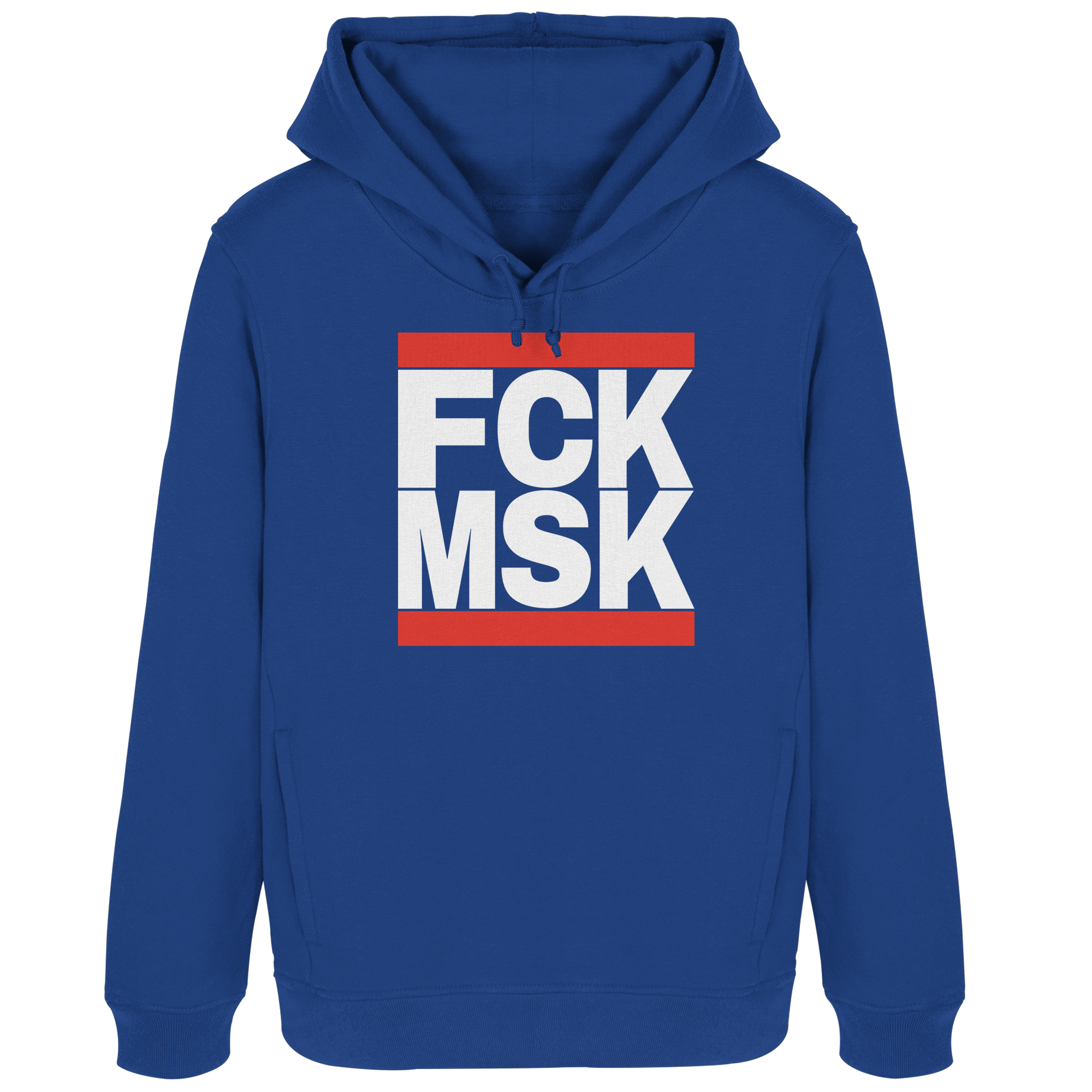 FCK MSK (weiße Schrift) - "Frauen" Organic Hoodie B&C