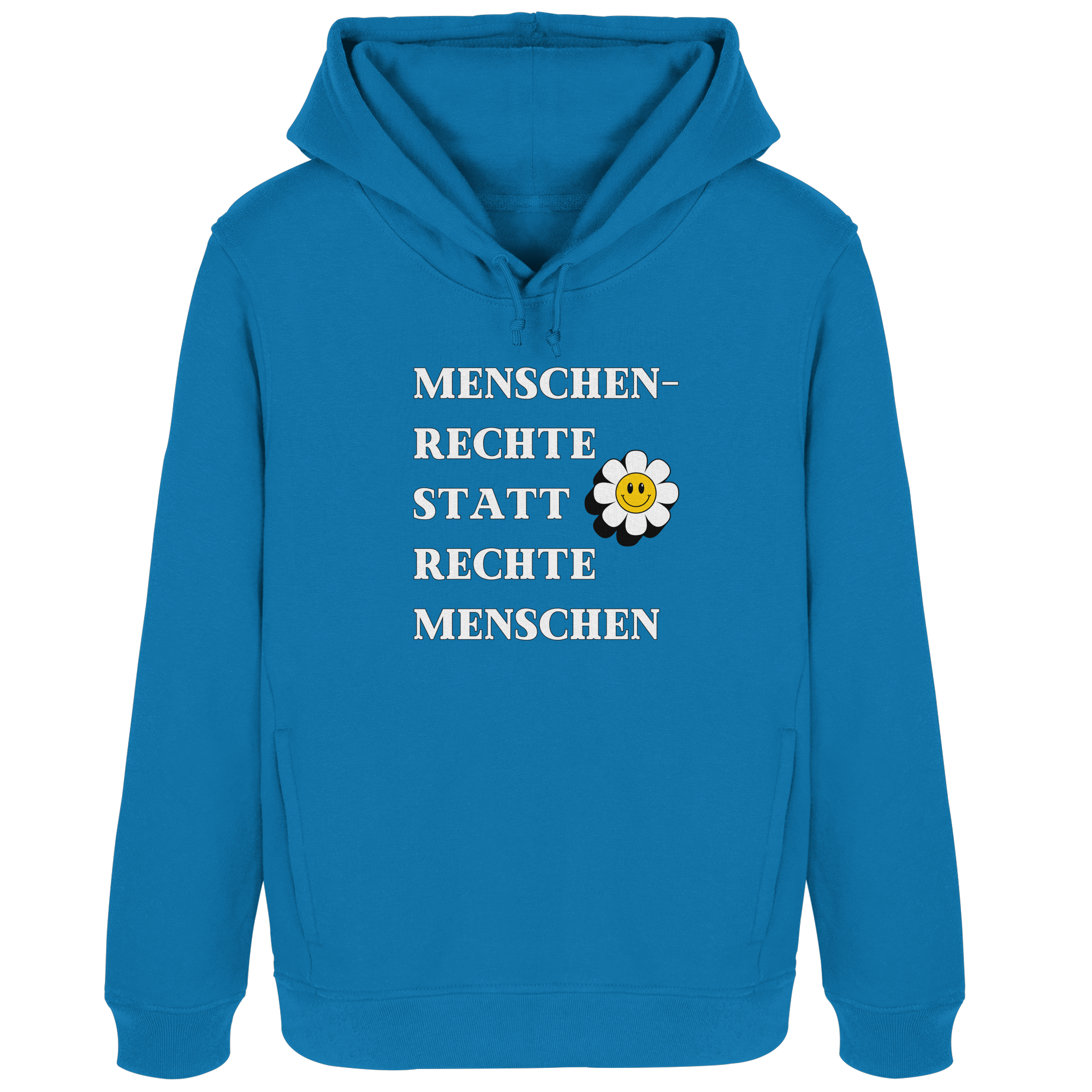 Menschenrechte statt rechte Menschen - Womens Organic Hoodie B&C