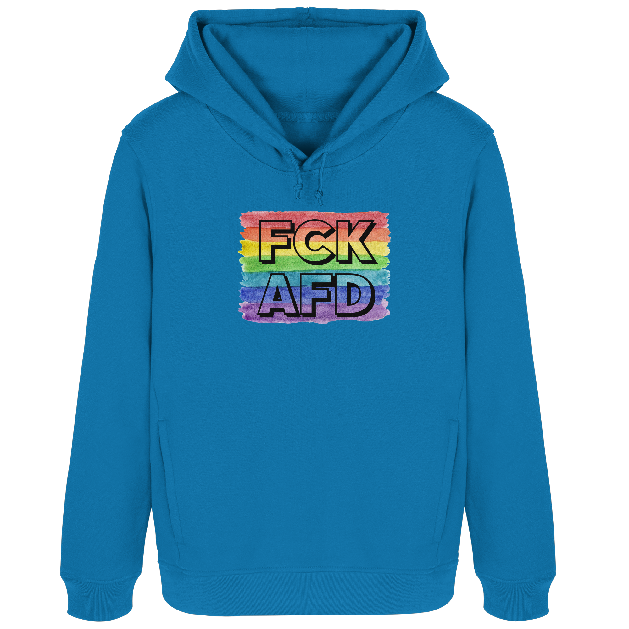 FCK AFD "Rainbow Resistance Edition" - Womens Organic Hoodie B&C