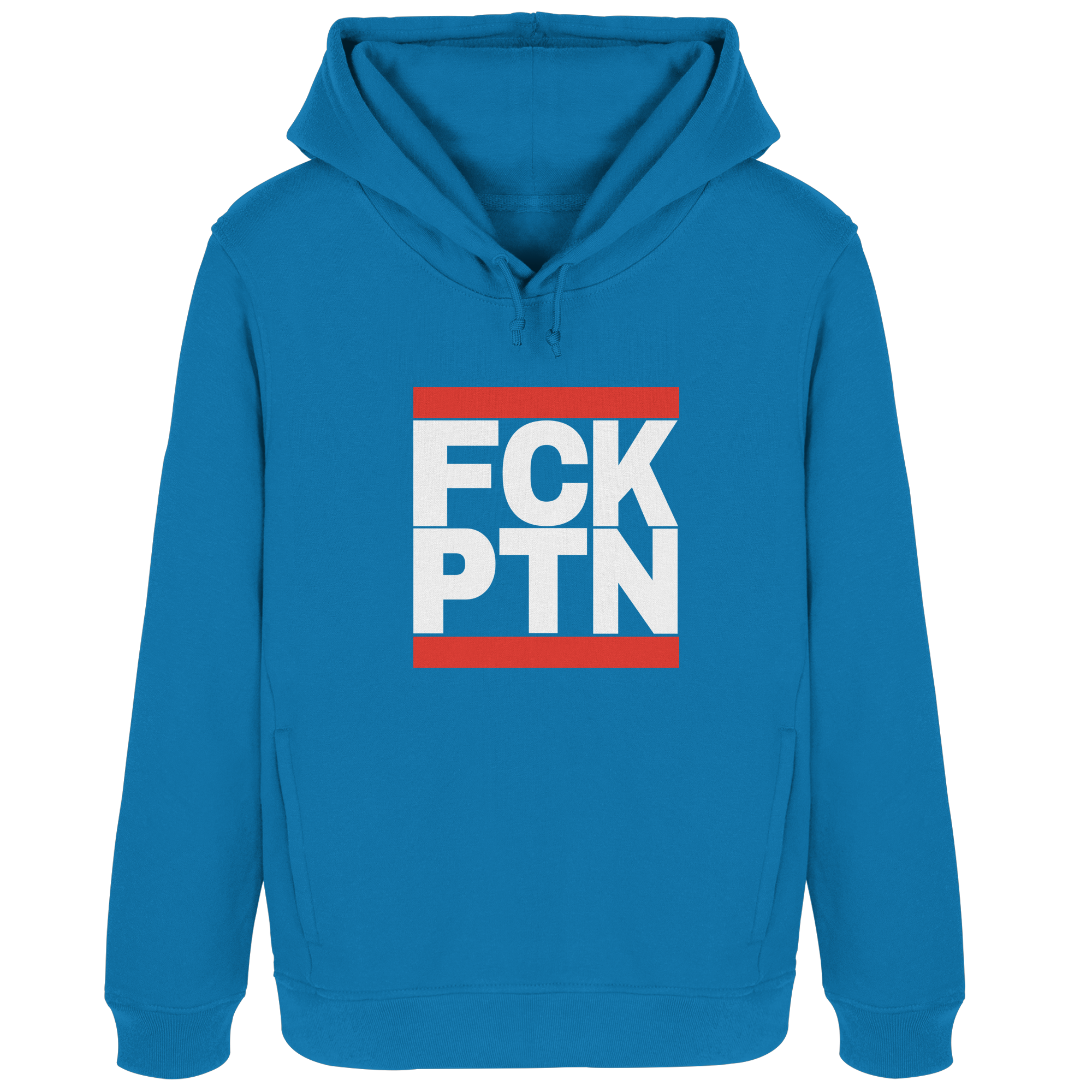 FCK PTN (weiße Schrift) - Womens Organic Hoodie B&C