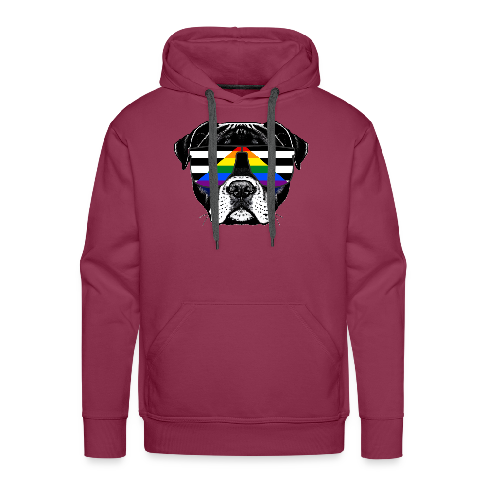 Straight Ally Doggo "Männer" Hoodie - Bordeaux