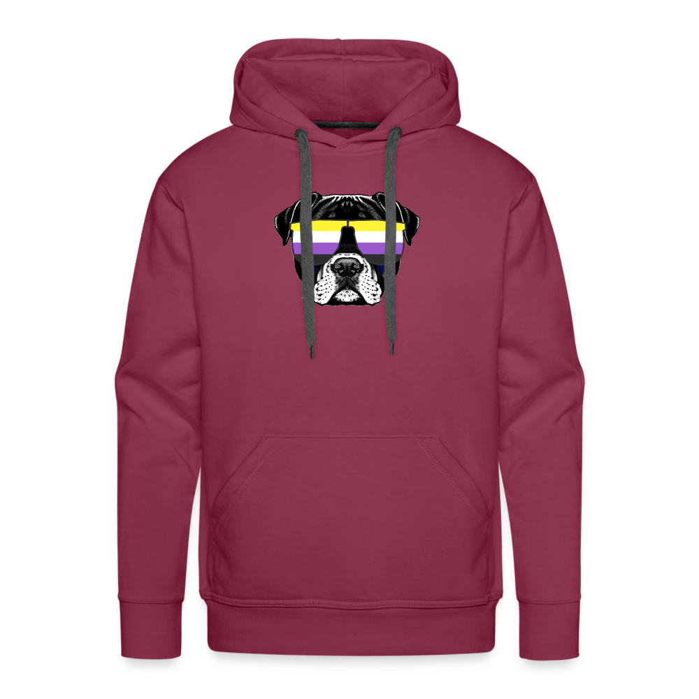 Nonbinary Doggo "Männer" Hoodie - Bordeaux