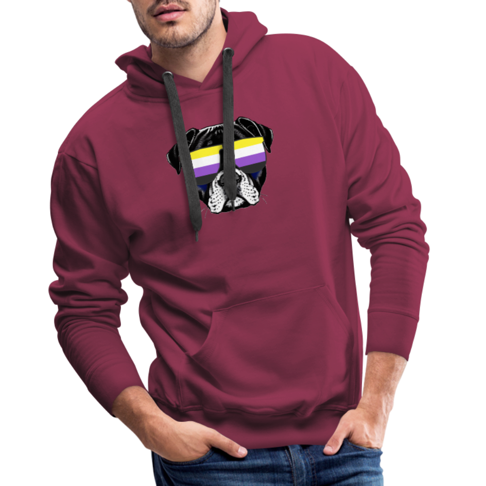 Nonbinary Doggo "Männer" Hoodie - Bordeaux