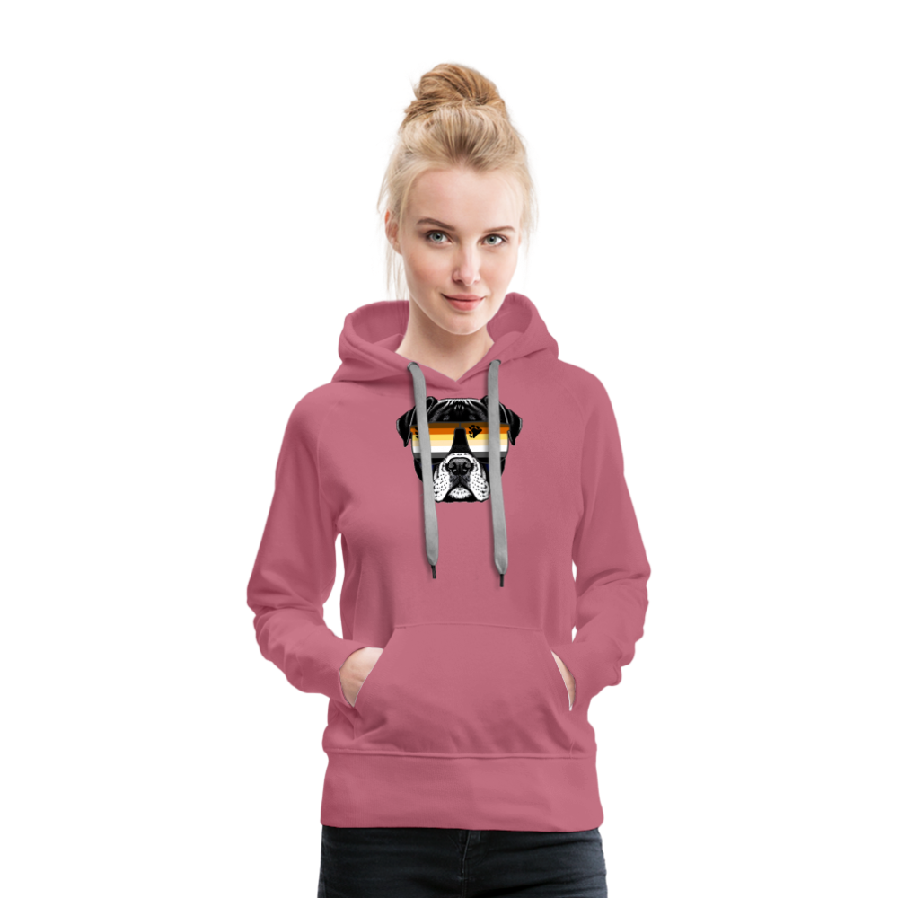 Bären Doggo "Frauen" Hoodie - Malve