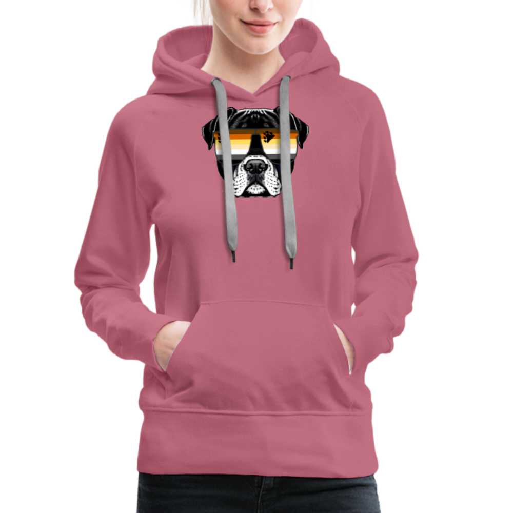 Bären Doggo "Frauen" Hoodie - Malve