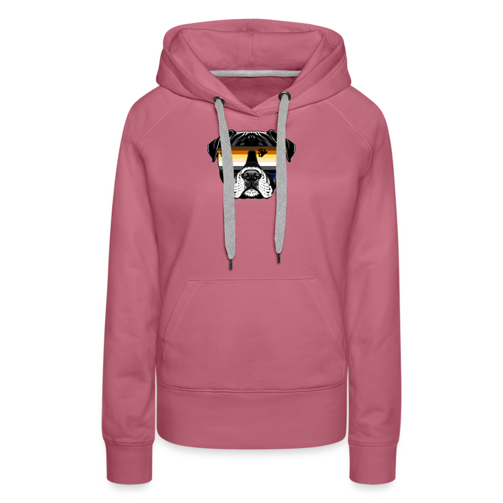 Bären Doggo "Frauen" Hoodie - Malve