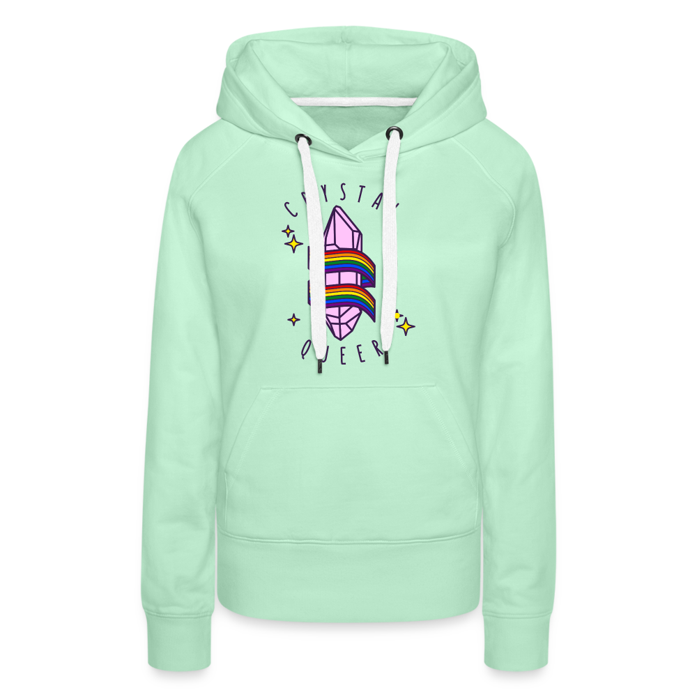 Crystal Queer "Frauen" Hoodie - helles Mintgrün