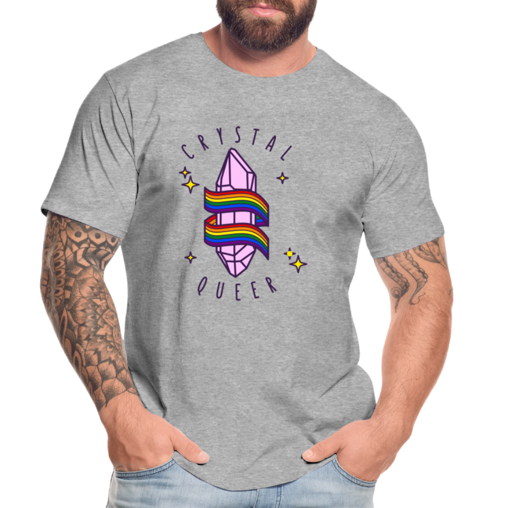 Crystal Queer "Männer" T-Shirt - Grau meliert