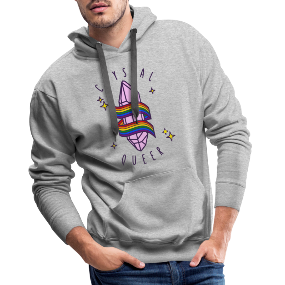 Crystal Queer "Männer" Hoodie - Grau meliert