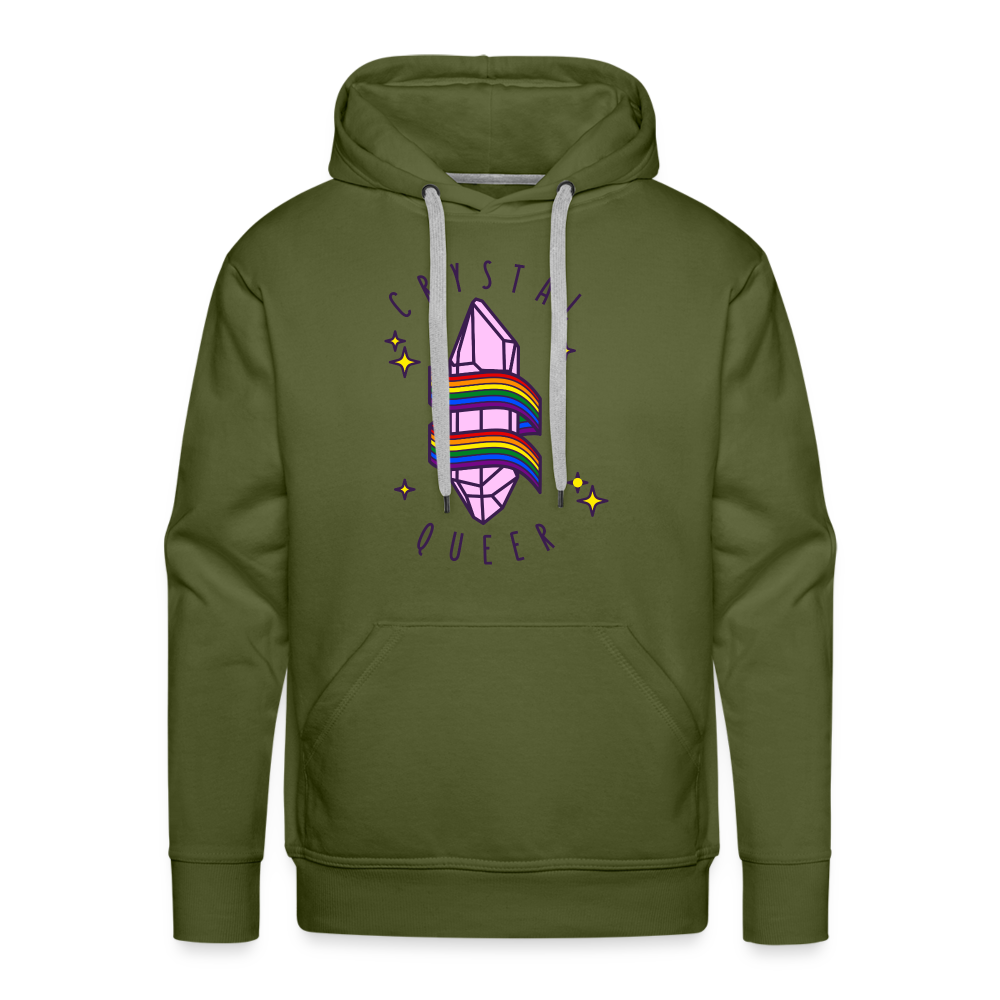 Crystal Queer "Männer" Hoodie - Olivgrün