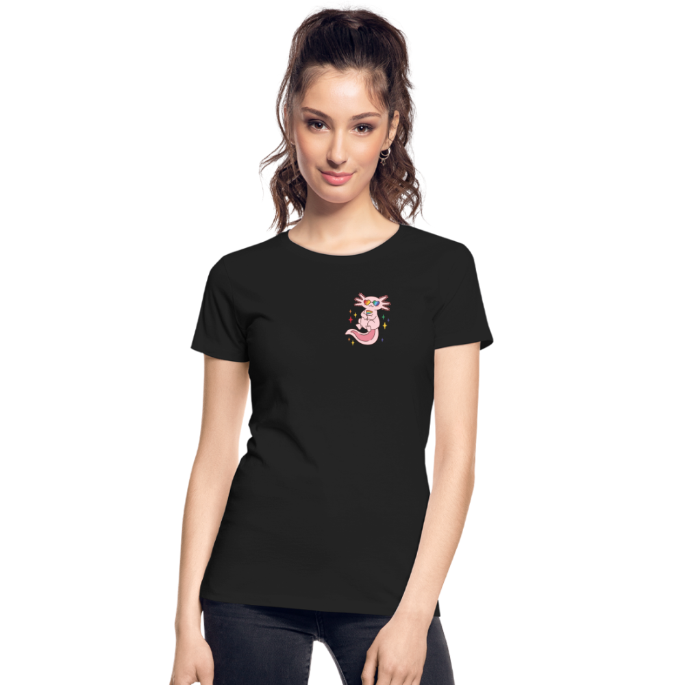 Pride Axolotl "Frauen" T-Shirt - Schwarz
