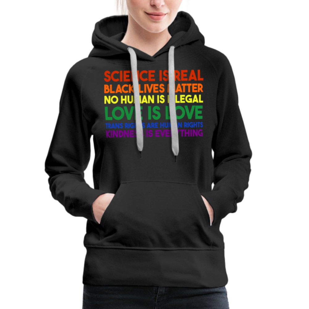 Kindness is Everything "Frauen" Hoodie - Schwarz