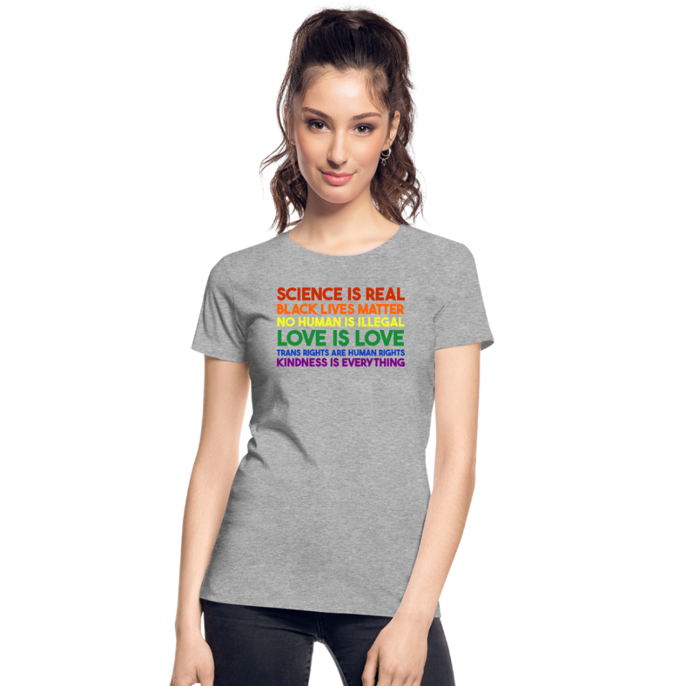 Kindness is Everything "Frauen" T-Shirt - Grau meliert