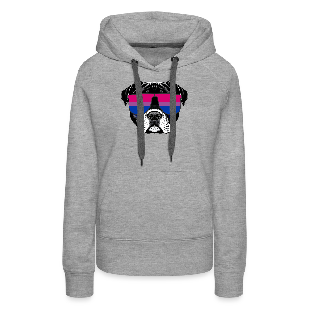 Bisexual Doggo "Frauen" Hoodie - Grau meliert