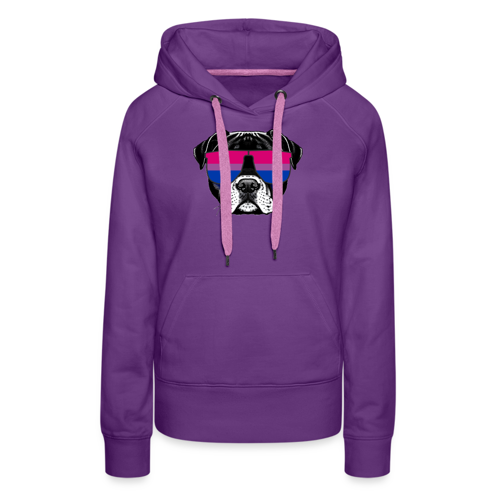 Bisexual Doggo "Frauen" Hoodie - Purple