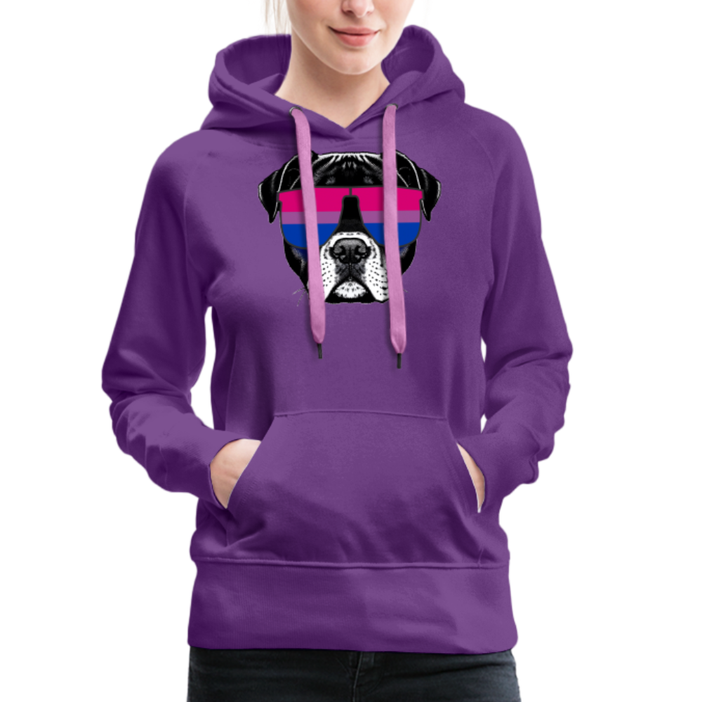 Bisexual Doggo "Frauen" Hoodie - Purple