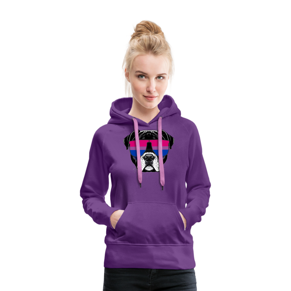 Bisexual Doggo "Frauen" Hoodie - Purple