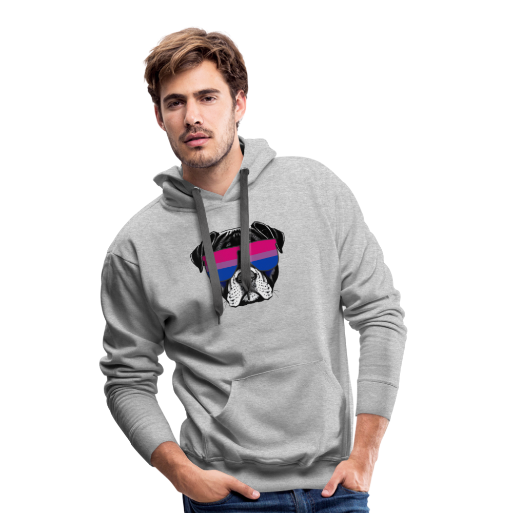 Bisexual Doggo "Männer" Hoodie - Grau meliert