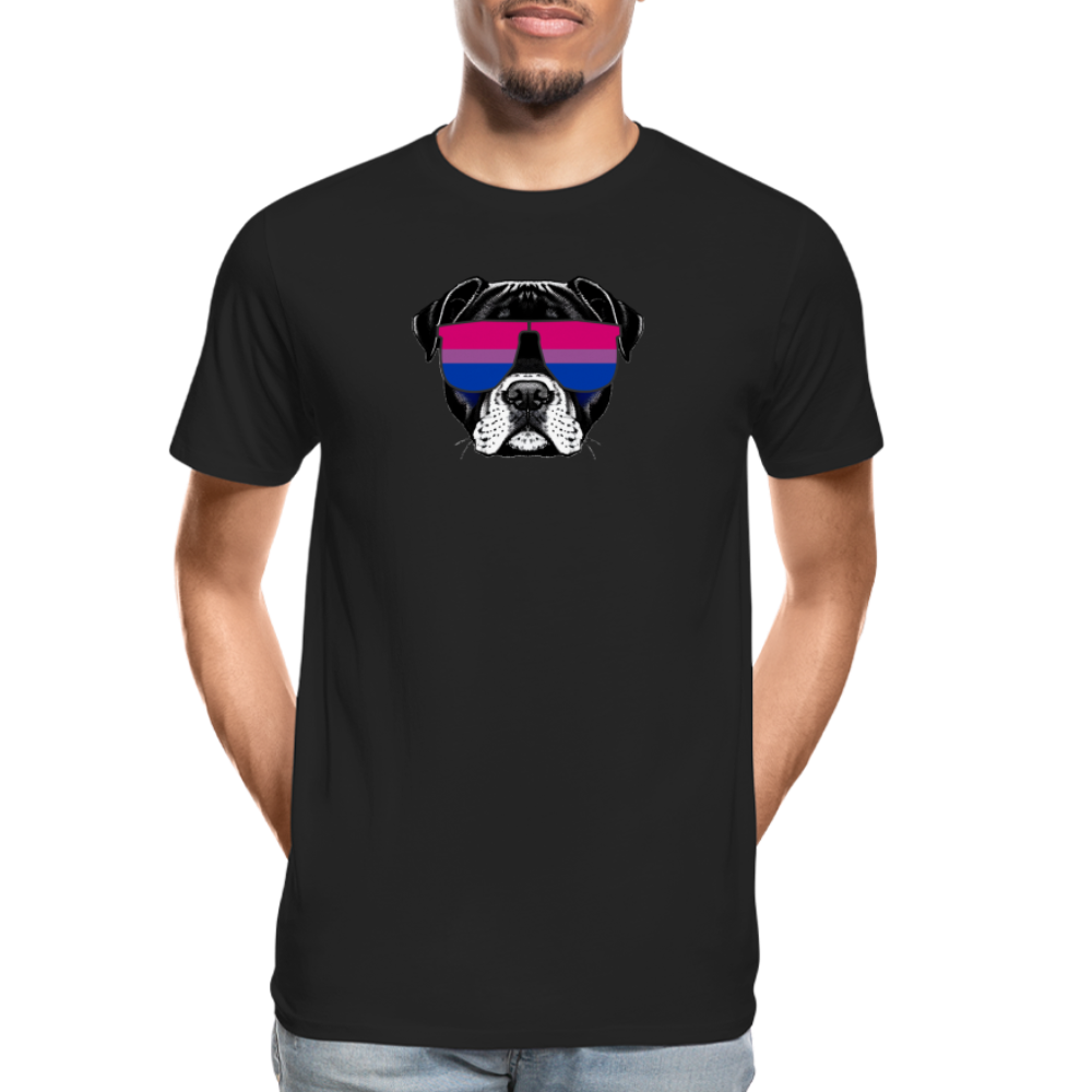 Bisexual Doggo "Männer" T-Shirt - Schwarz