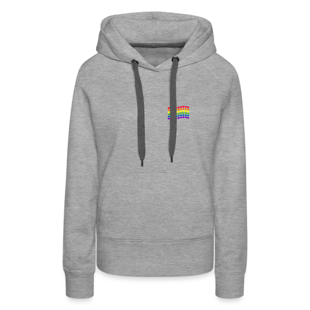 Herzenflagge "Frauen" Hoodie - Grau meliert