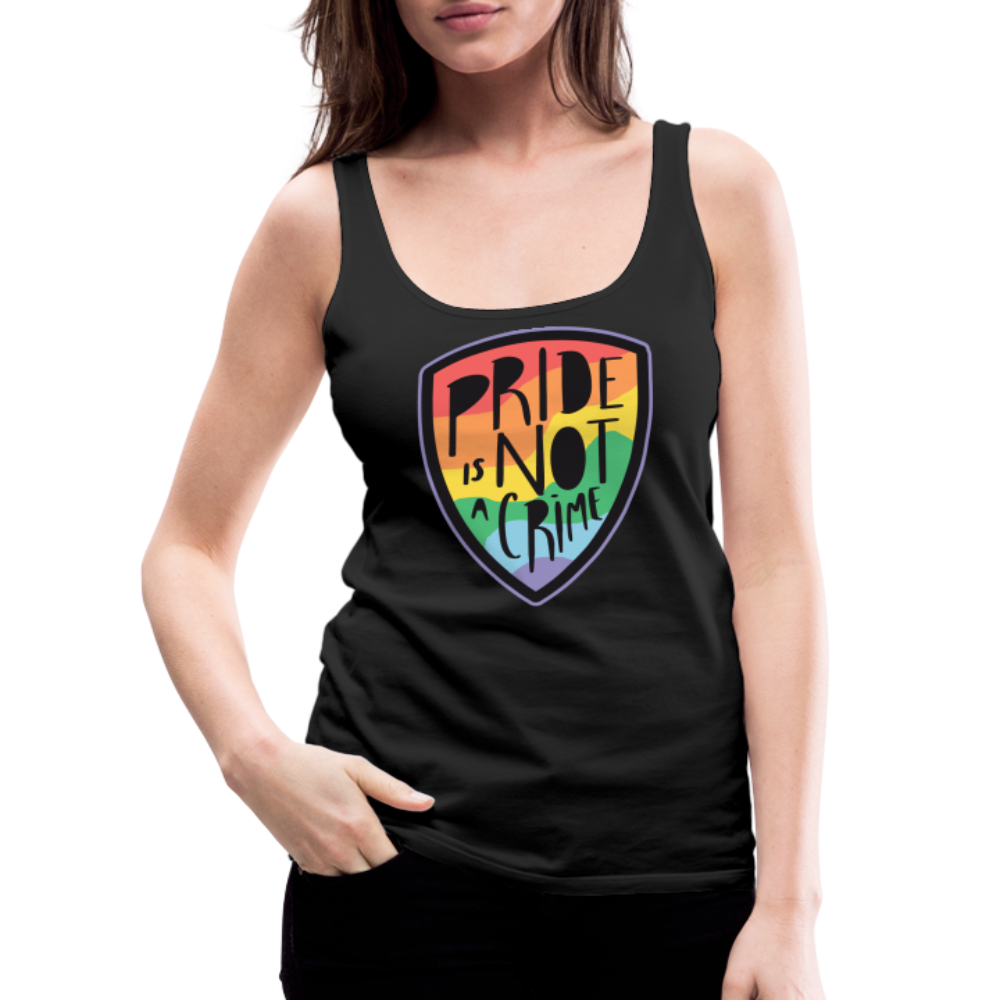 Pride is not a Crime Badge "Frauen" Tank Top - Schwarz