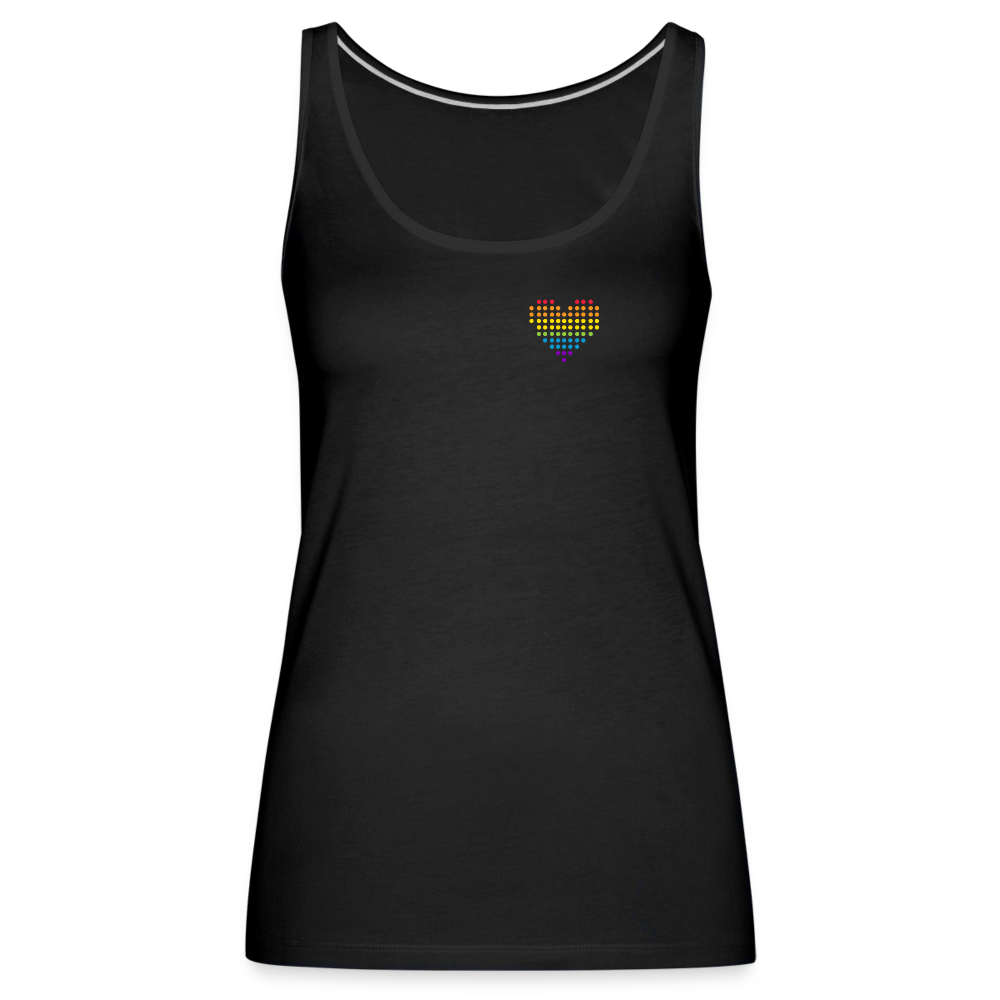 Punktherz "Frauen" Tank Top - Schwarz