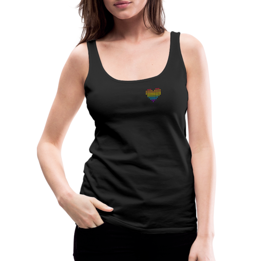 Punktherz "Frauen" Tank Top - Schwarz