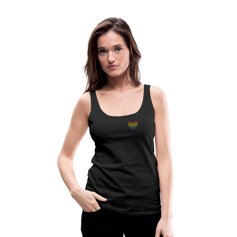 Punktherz "Frauen" Tank Top - Schwarz