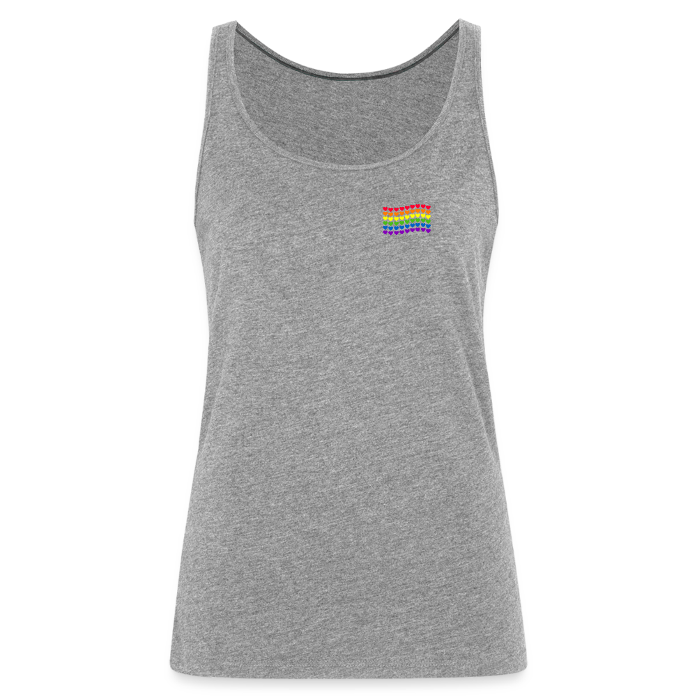 Herzenflagge "Frauen" Tank Top - Grau meliert