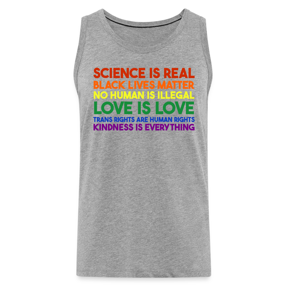 Kindness is Everything "Männer" Tank Top - Grau meliert