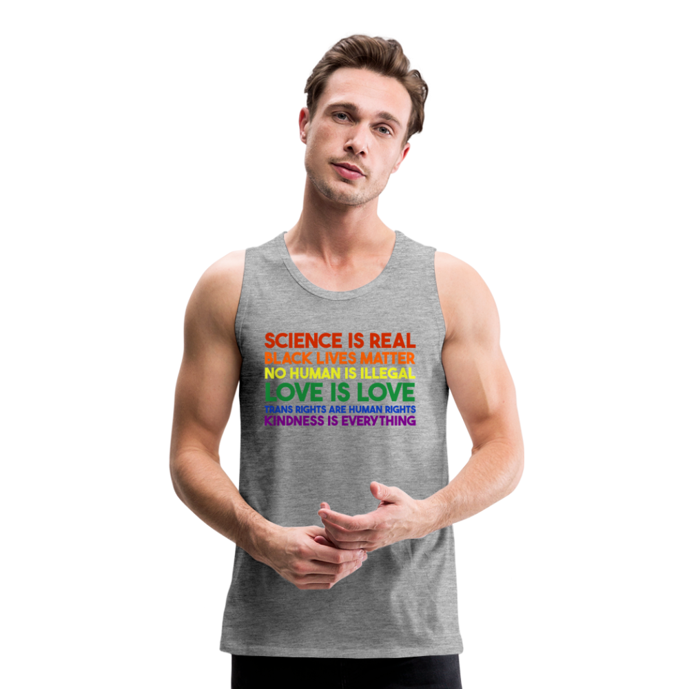 Kindness is Everything "Männer" Tank Top - Grau meliert