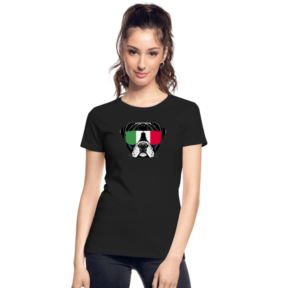 Italien Doggo "Frauen" T-Shirt - Schwarz