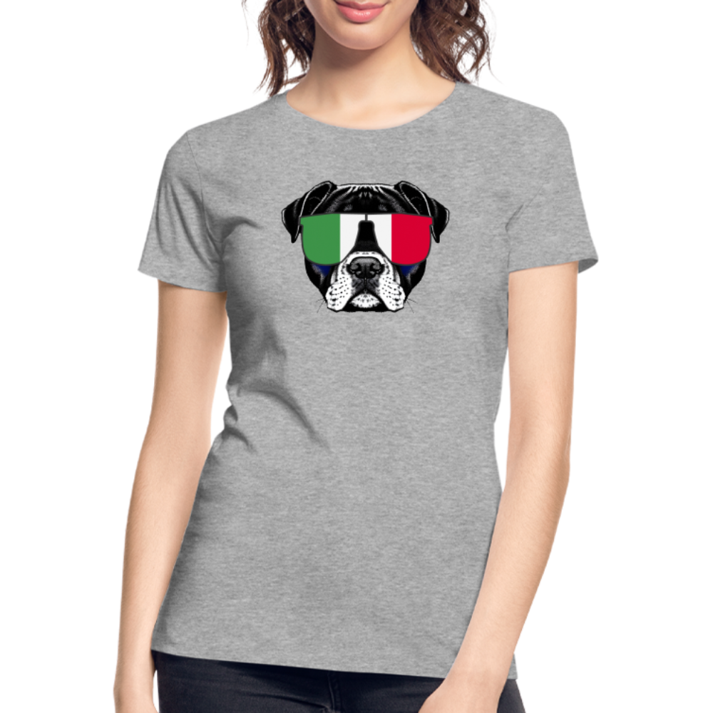 Italien Doggo "Frauen" T-Shirt - Grau meliert