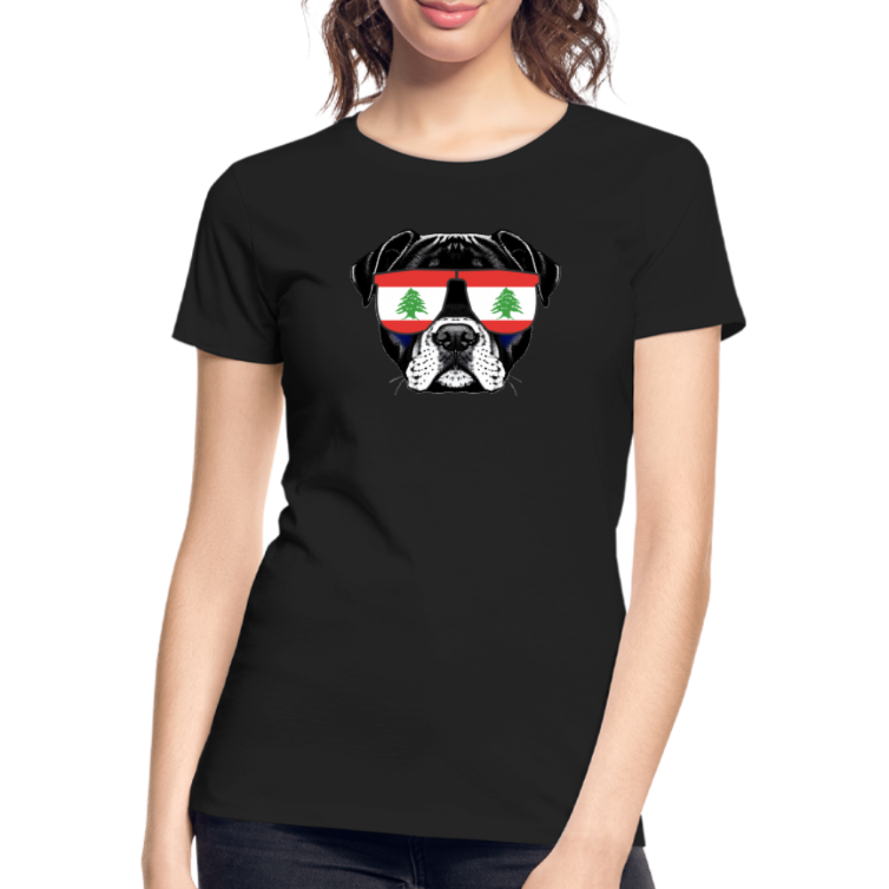 Libanon Doggo "Frauen" T-Shirt - Schwarz